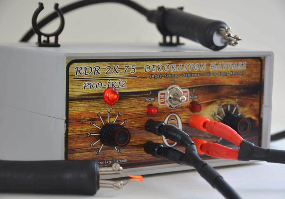 2X 75 Watt PRO İKİZ Ahşap Yakma / Dağlama Havyası