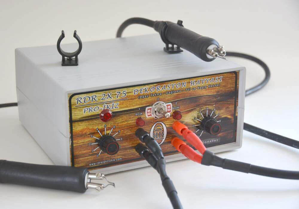 2X 75 Watt PRO İKİZ Ahşap Yakma / Dağlama Havyası