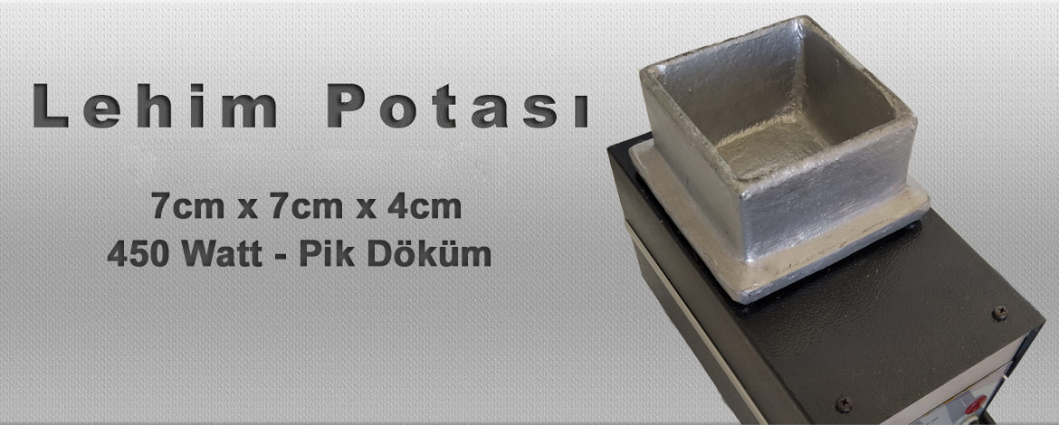 7cm X 7 cm X 4cm Lehim Potası