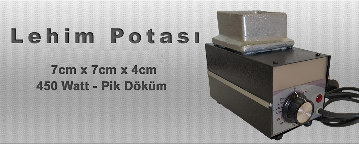 7cm X 7 cm X 4cm Lehim Potası