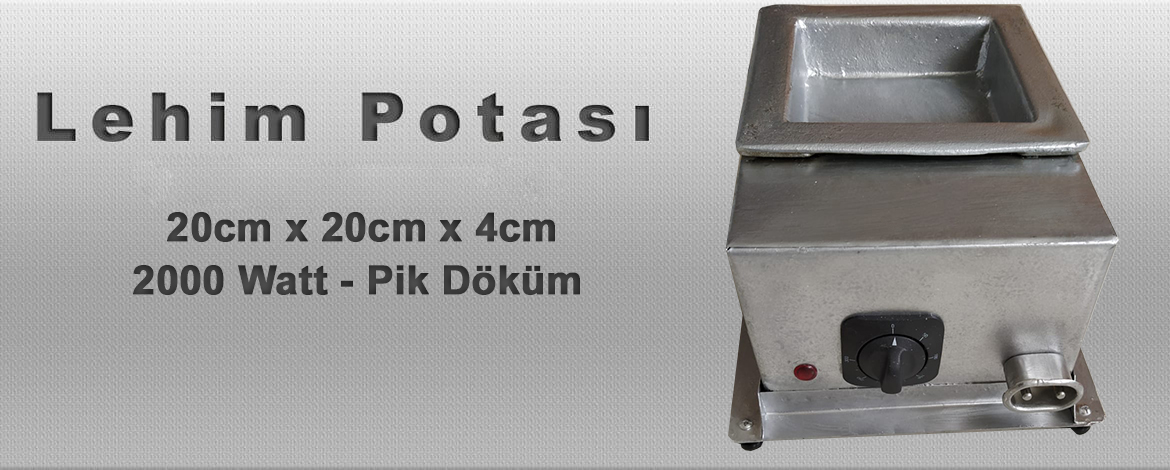 20cm X20cm X 4cm Lehim Potası