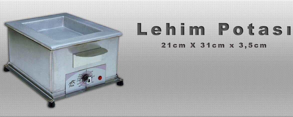 21cm X 31cm X 3,5cm Lehim Potası.